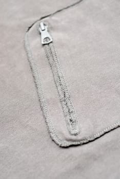 Close-up of a zipper