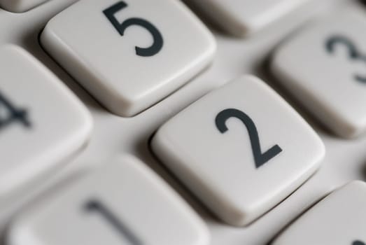 Close_up of the keys of a calculator