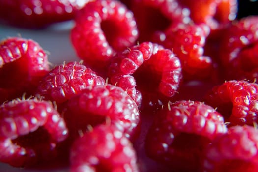 Close-up of raspberries