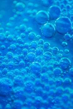 Close-up of bubbles in water