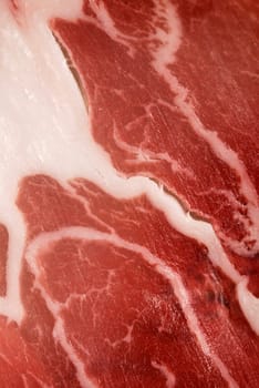 Close-up of a raw beef steak