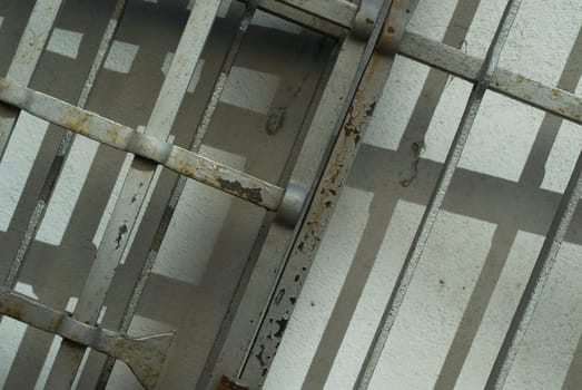 Close-up of a metal gate