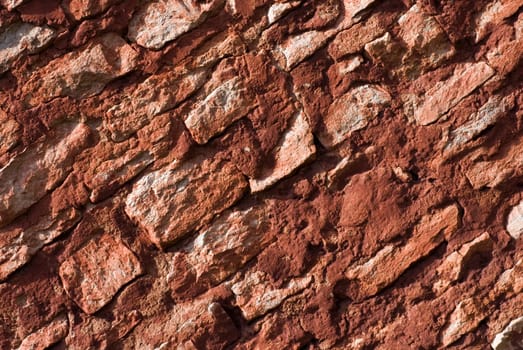 Close-up of a rugged wall