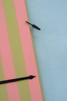 Close-up of an open door