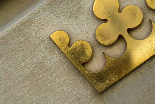 Close-up of a design on a wall