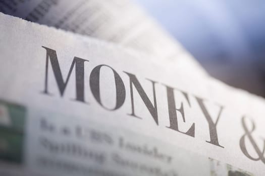 Close_up of a financial newspaper