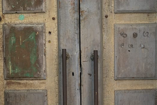 Close-up of a closed door