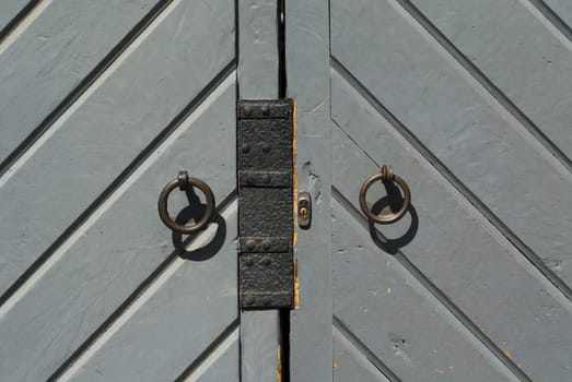 Close-up of a closed door
