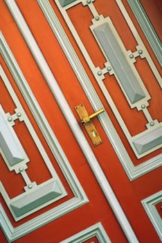 Close-up of a door handle