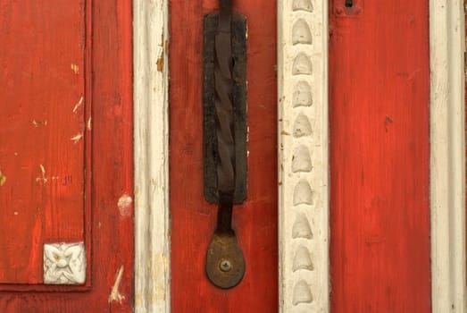 Close-up of a door handle