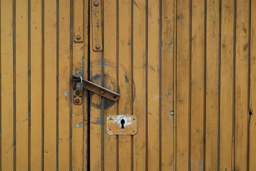 Close-up of a closed door