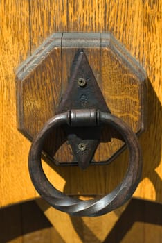 Close-up of a doorknocker
