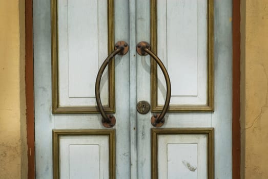 Close-up of a closed door