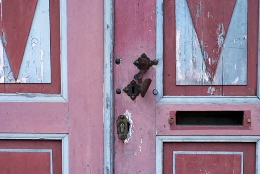 Close-up of a closed door