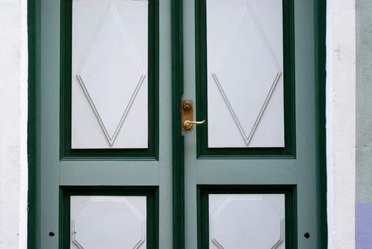 Close-up of a closed door