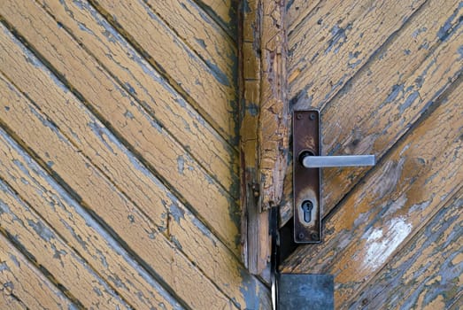 Close-up of a closed door