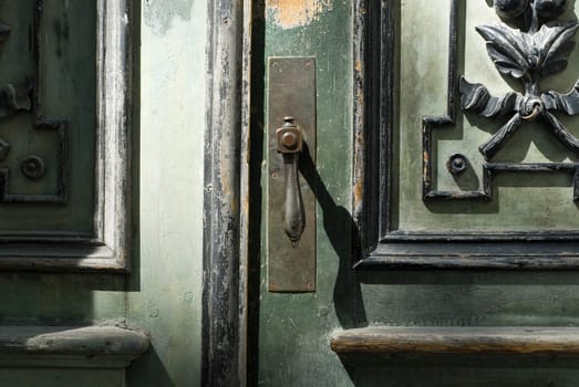 Close-up of a closed door