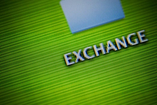 Close_up of a visual screen