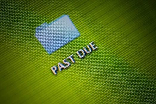 Close_up of a visual screen
