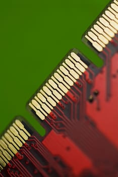 Close_up of an accelerated graphics port card