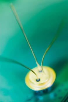Close_up of a semiconductor transistor