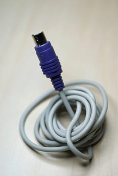 Close_up of a computer cable