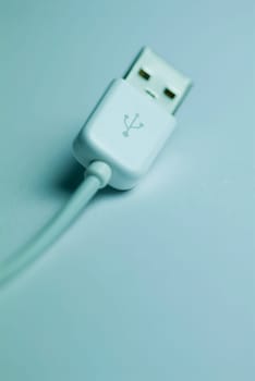 Close_up of a USB cable