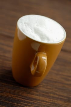 Close-up of a coffee cup on the table