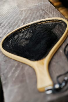 Close-up of a fishing net