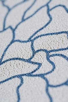 Close-up of a pattern on a rough surface