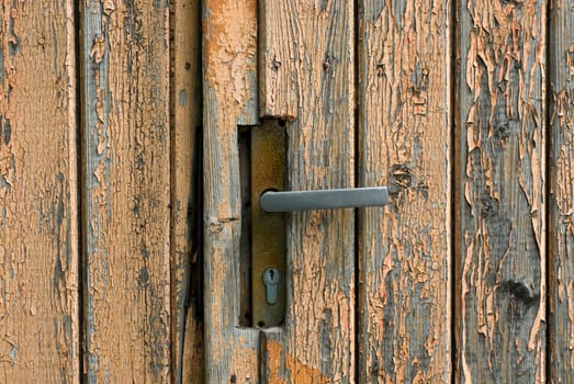 Close-up of a closed door