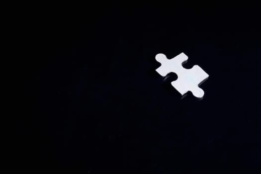 Close-up of a jigsaw piece