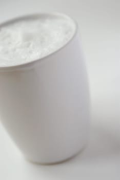 Close-up of a glass of milk