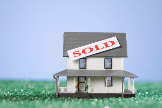 Sold tag on a model home