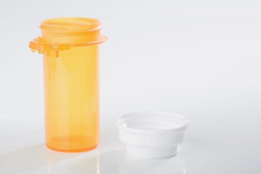 Close_up of a pill bottle