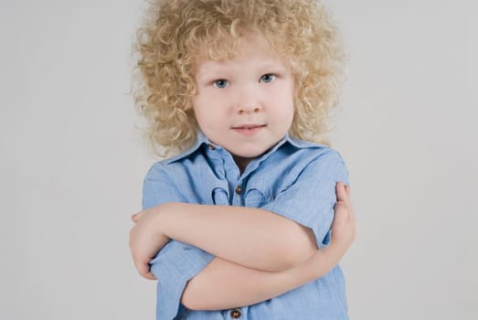 Portrait of a boy posing