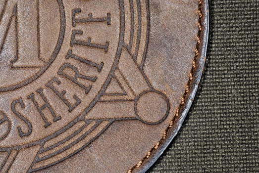 High angle view of a metal sheet on a mat