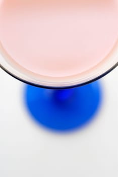 High angle view of a milkshake