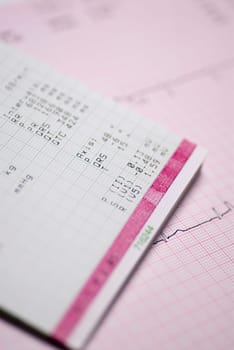 Close_up of a medical record