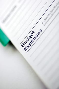 Close-up of a text on a personal organizer