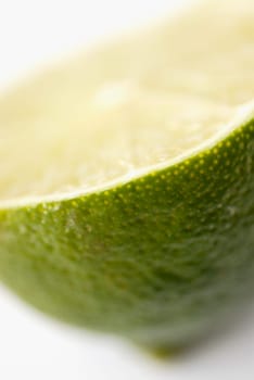 Close-up of the cross section of a lemon