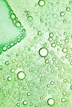 Close-up of bubbles in water
