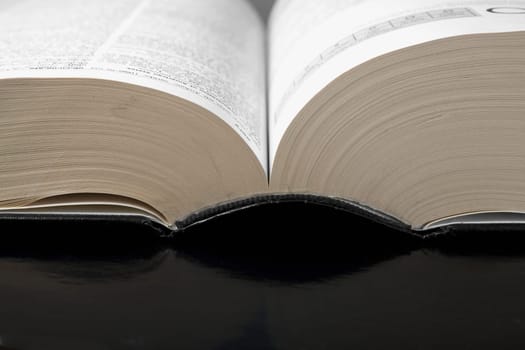 Close-up of an open book