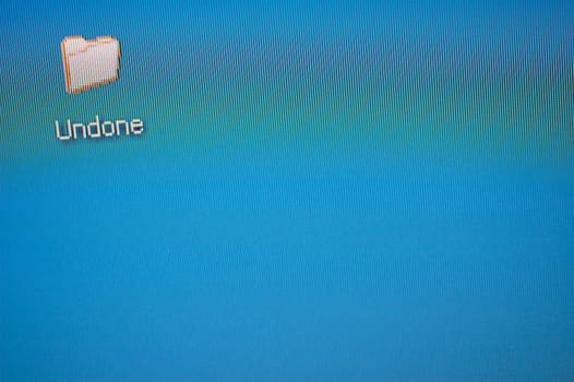 Computer icon on a computer screen