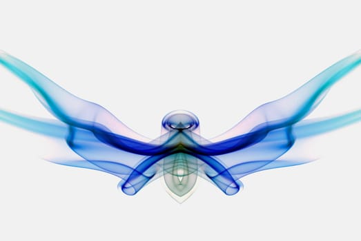 Close_up of multi_colored smoke