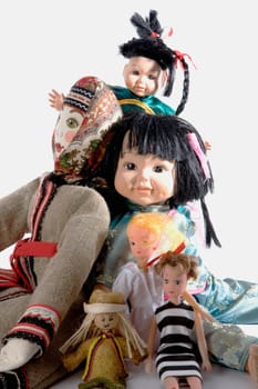 Close-up of dolls