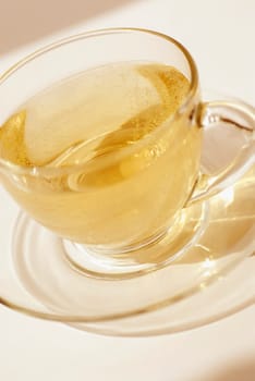 Close-up of a cup of herbal tea