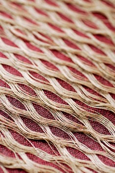 Close-up of a pattern on a mat
