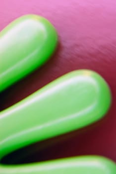 Close-up of a green blob