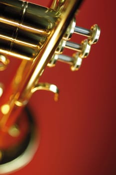 Close-up of a trumpet